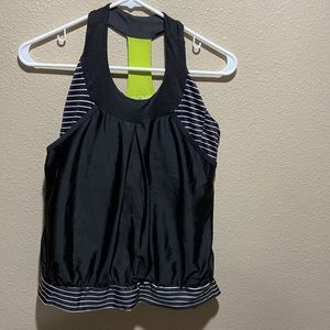 NWT Moxie Athletic Biking Cycle Jersey Tank Colorblock stripes Compreasion Large